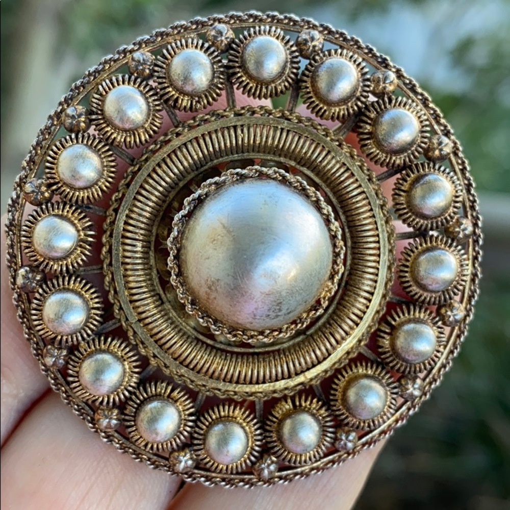COPY - Vintage Silver Hand Crafted Brooch
